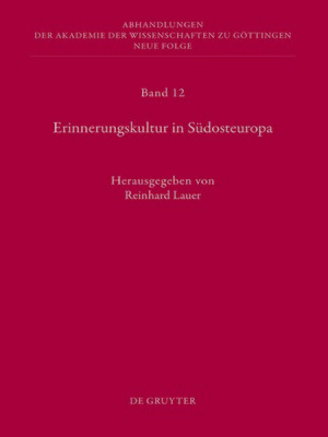 cover image of Erinnerungskultur in Südosteuropa